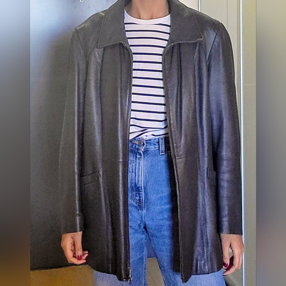 Danier Brown Genuine Leather Jacket
